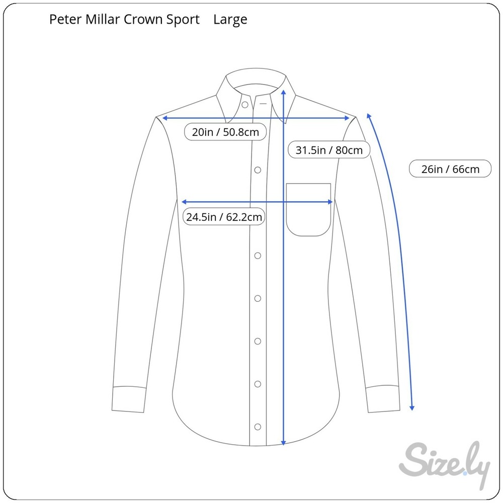 Peter Millar Crown Sport Mens Button Front Blue Plaid Shirt‎ Large - Picture 8 of 8
